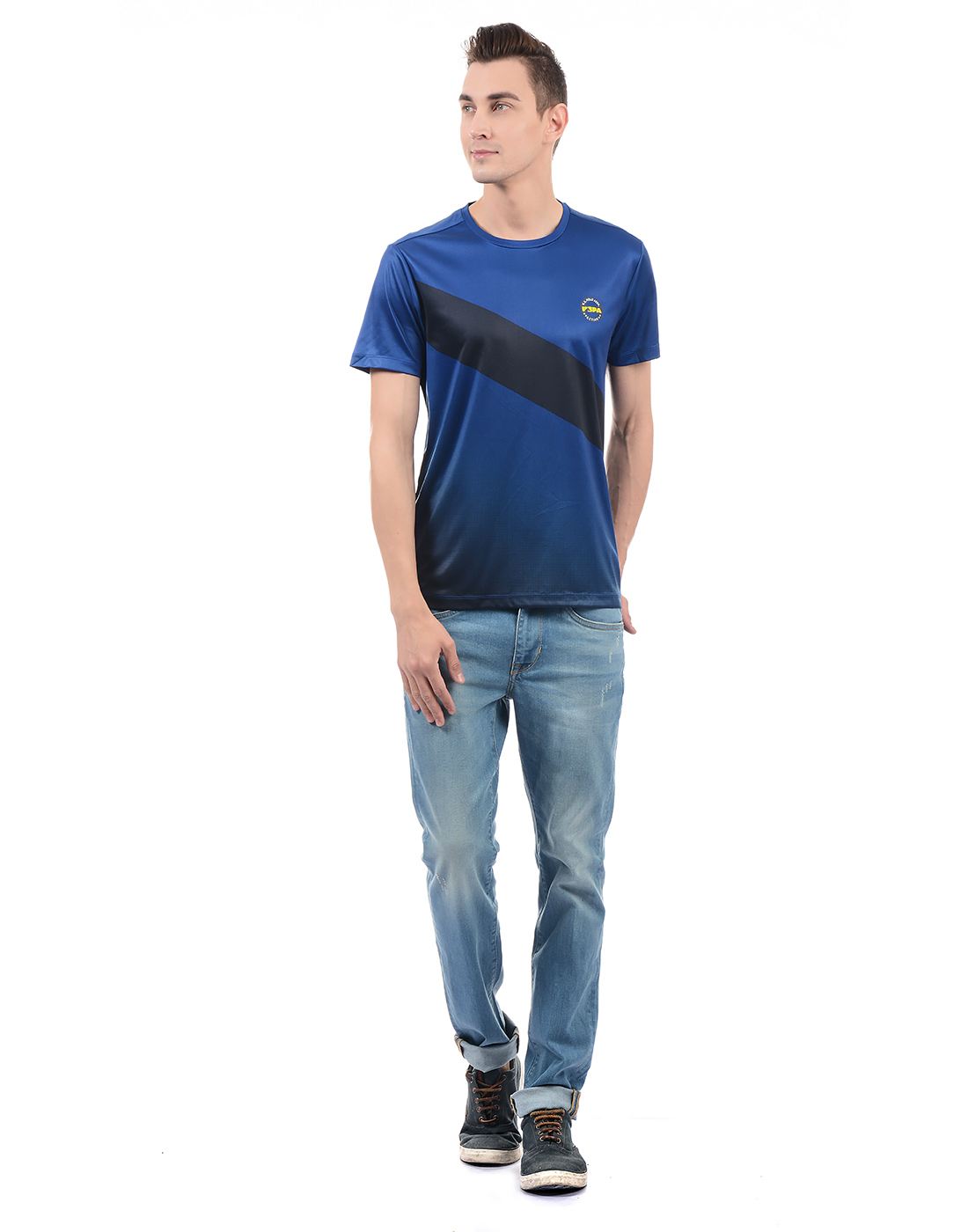 U.S. Polo Assn. Men Casual Wear Solid T-Shirt